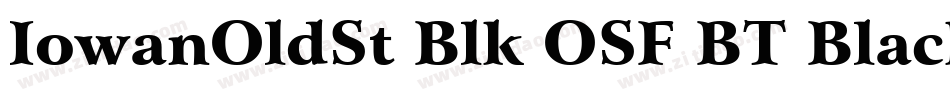 IowanOldSt Blk OSF BT Black字体转换